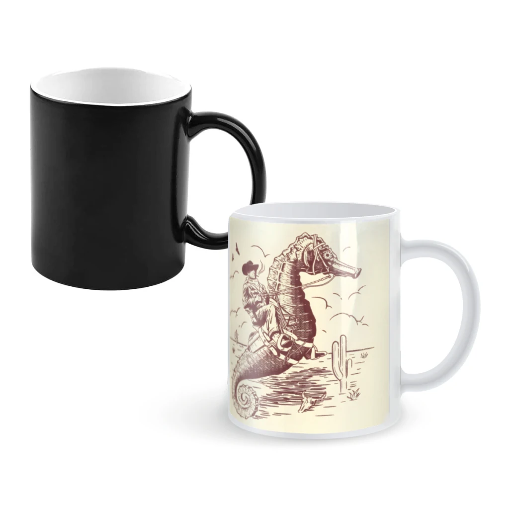 

Horsing AroundCoffee Mugs And Mug Creative Color Change Tea Cup Ceramic Milk Cups Novelty Gifts