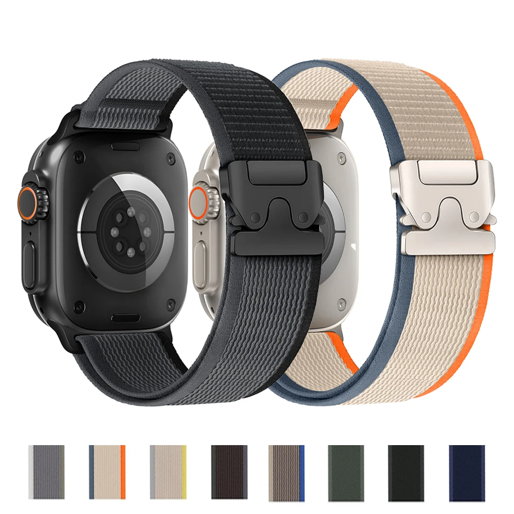 

Parachute Straps for Apple watch Ultra 2 Band 49mm 46mm 45mm 41mm 42mm Trail loop bracelet iWatch Series 10 9 8 7 6 SE 44mm 40mm