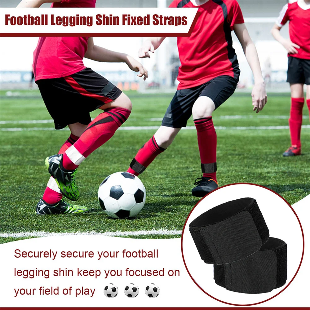 New Shin Guard Fixed Bandage Tape Soccer Shin Pads Prevent Drop Off Elastic Sports Bandage Safety Adjustable Bandage