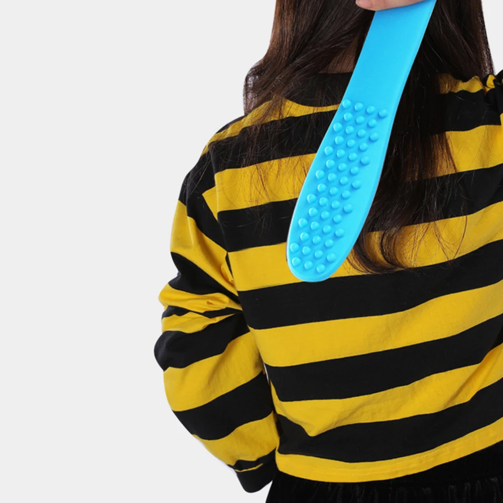 

2Pcs Massage Hammer Pat Ergonomic Body Care Tool for Deep Tissue Therapy Back Neck Relief Portable Plastic Massager Stick