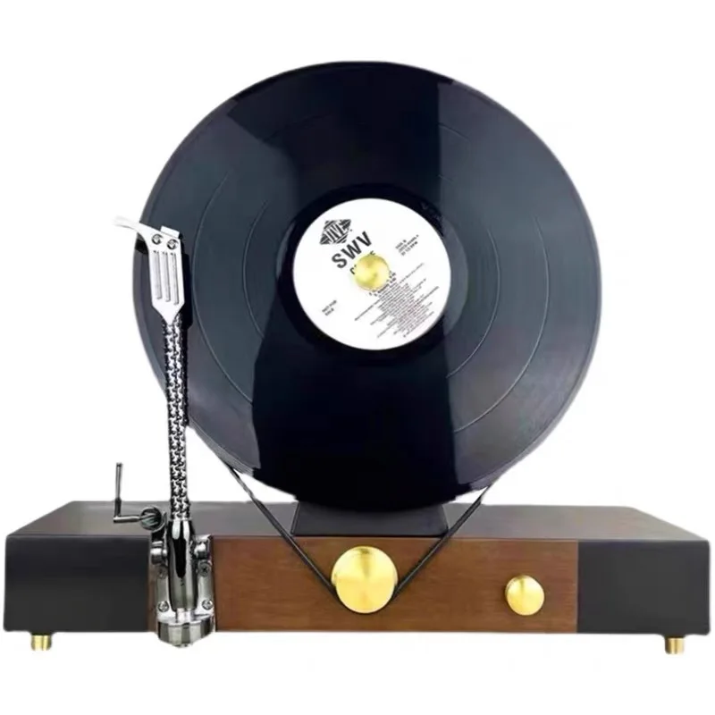 

Creative ornaments simulation vertical vinyl record player phonograph desktop entrance decorations
