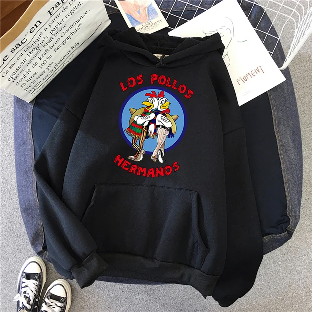 

Hoodies Print Los Pollos Hermanos Long Sleeve Casual Fashion Pullover Loose Oversized Hoodie Unisex Sweatshirt for Men Women