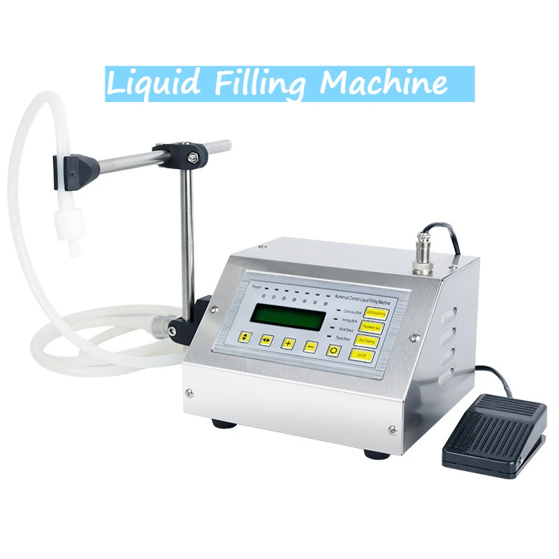 GFK-160A Digital Control Mini Liquid Filling Machine Single Head 3.5L Juice Beverage Bottle Filler Dispenser