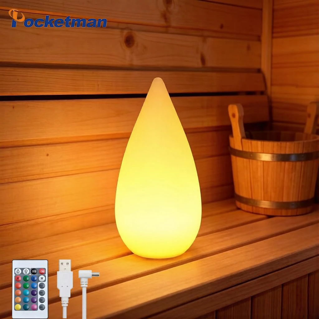 dimmable-wireless-night-light16-rgb-colour-led-table-lamp-teardrop-shape-night-light-with-remote-usb-c-charging-sauna-light