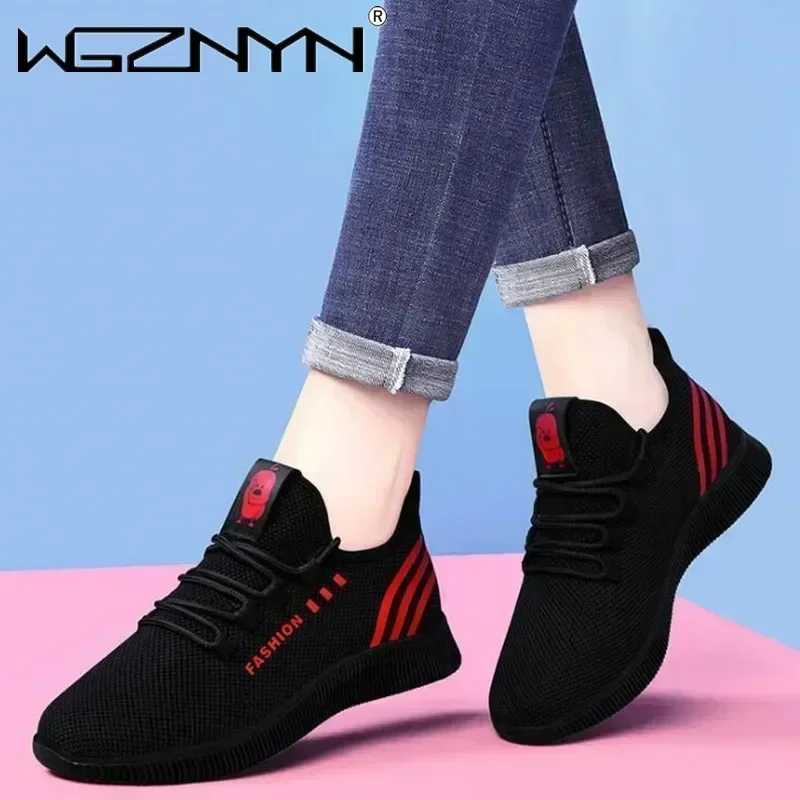 

2025 НОВАЯ модная женская повседневная спортивная обувь, женские кроссовки на платформе с дышащей сеткой, сетчатая обувь Tenis Feminino, женские Zapatos Mujer