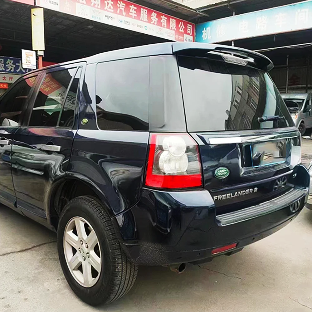 For Land Rover Freelander 2 2007-2015 Bodykit Car Rear Trunk Lid Roof Spoiler Wings ABS Plastic Black Carbon Tuning Accessories