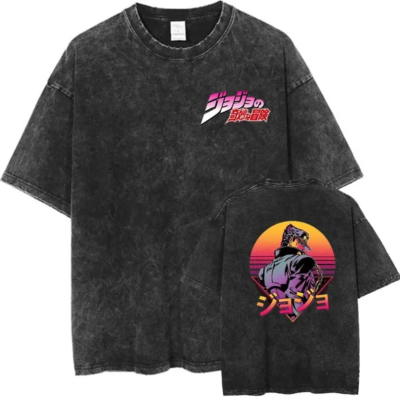 Anime Jojo bizarre Abenteuer T-Shirt Frauen o Hals coole Sommer T-Shirts Kurzarm T-Shirts Mode Hip