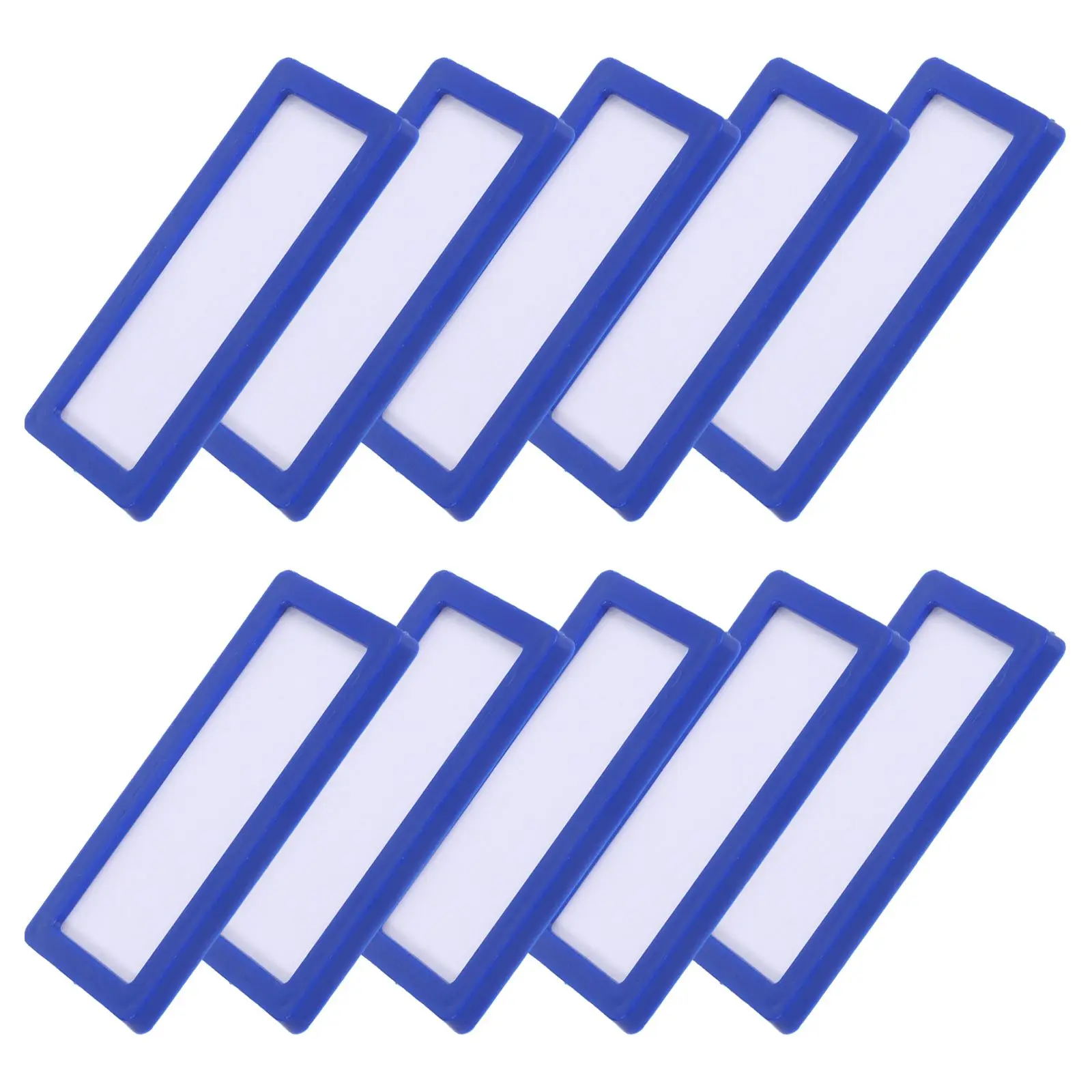 

10Pcs 7x3cm Magnetic Adhesive File Labels Office Folder Tags Steel Shelf Inserts Document Holders Binder Stickers Reusable