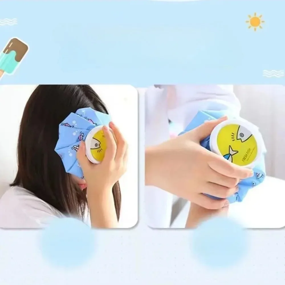 Cartoon Water Filling Cloth Ice Pack Reusable Cute Cold and Hot Therapy Packs Physiotherapy Exercise Physical Cooling Ice Pack