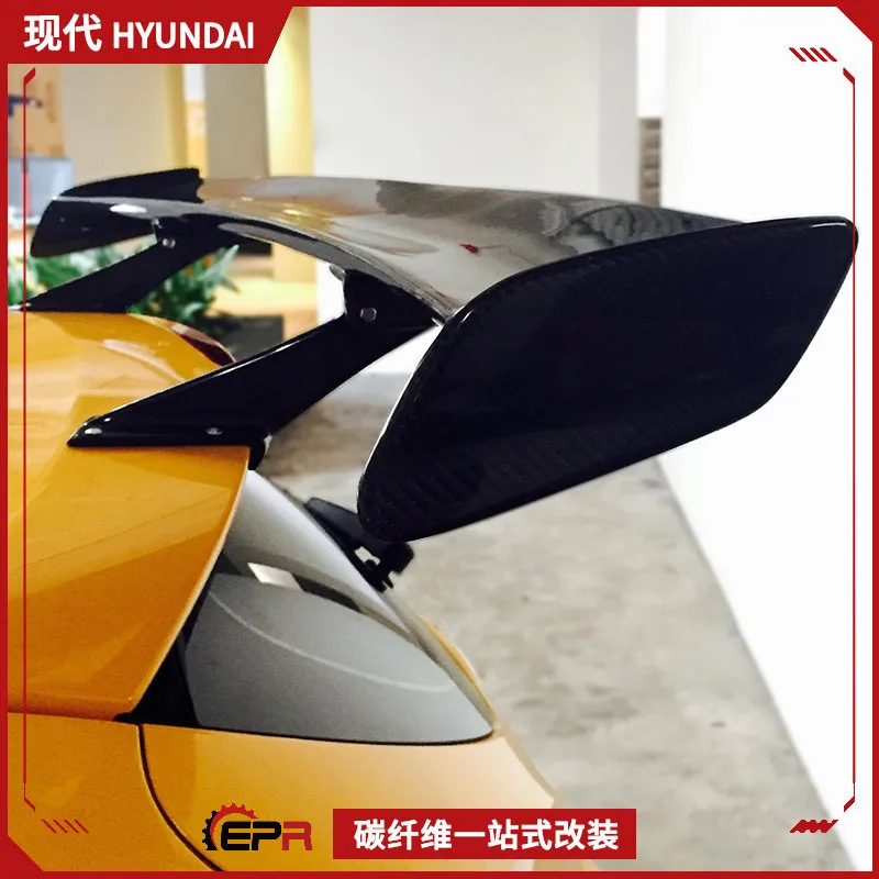 

Suitable for Veloster Hyundai Freesus Lordpower Wide Body Modified Carbon Fiber Rear Wing, Spoiler Fixed Wind Top Wing