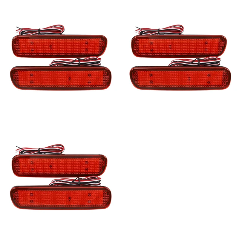 

6X Car LED Rear Bumper Reflector Light For Toyota Land Cruiser 100/Cygnus LX470 LED Warning Light Brake Lamp