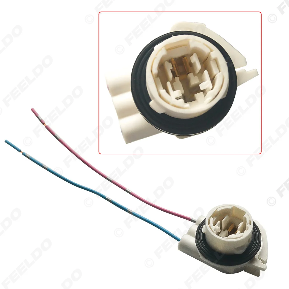 

10Pcs Car 3156-A LED Bulb Socket Brake Turn Signal Light Harness Wire Plug Connector