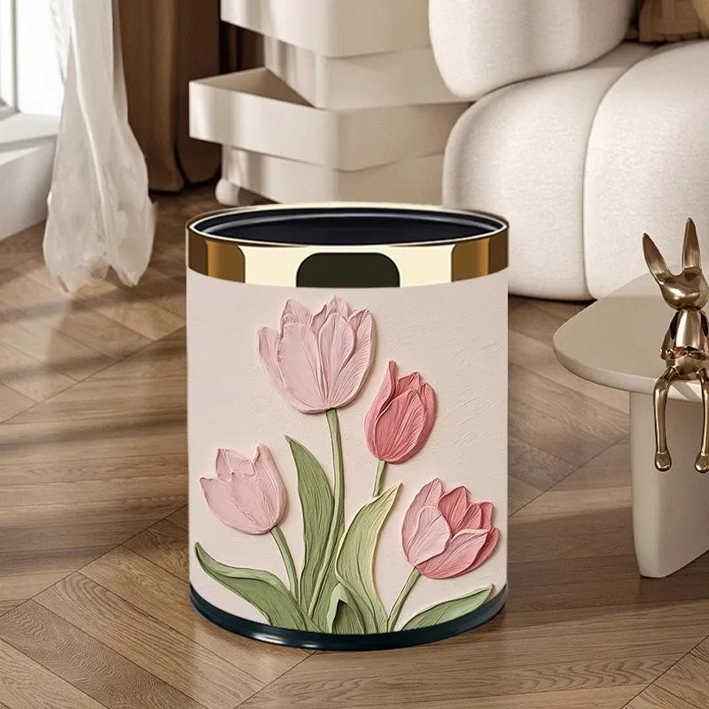 double-layer-simple-fre-flower-design-tra-can-for-living-room-bedroom-batoom-luxury-mat-stainl-steel-bin