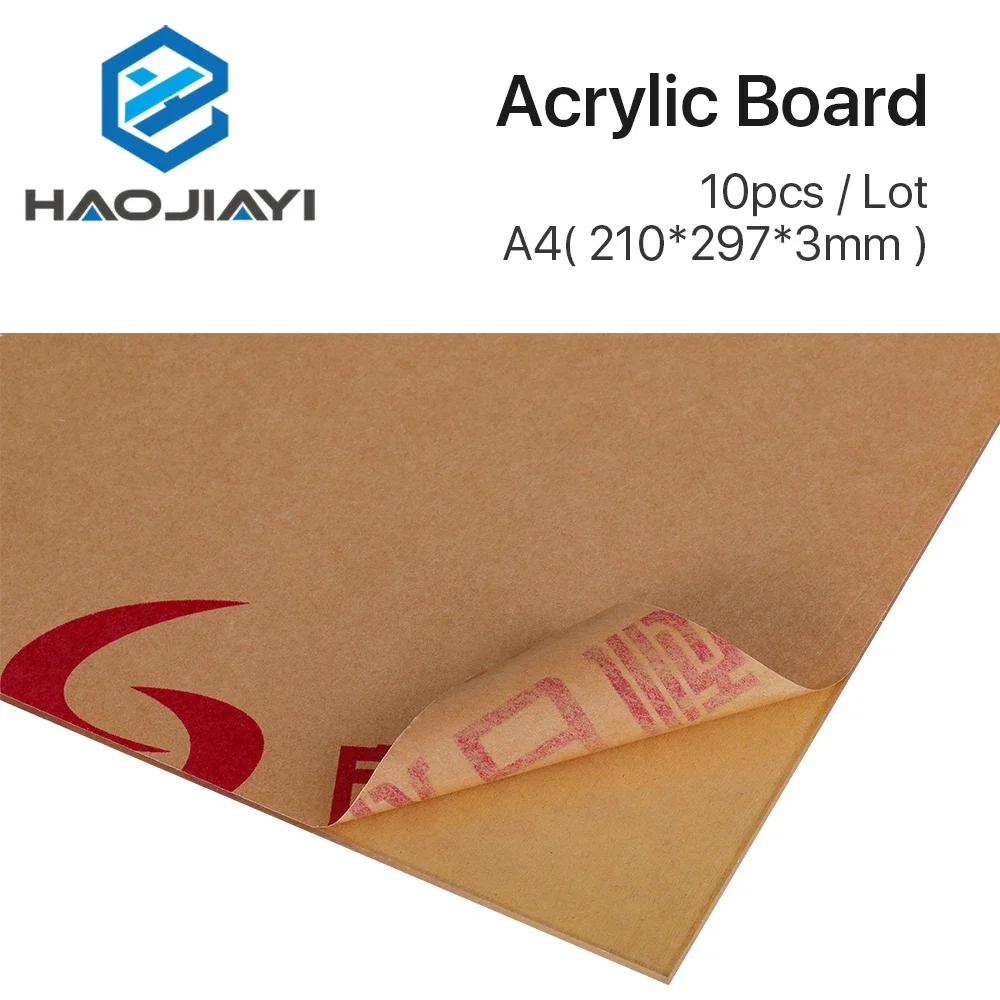 10 stks Acryl Board Lasergravure Materiaal A4-formaat DIY Cadeaumaterial voor Co2 Lasergraveermachine