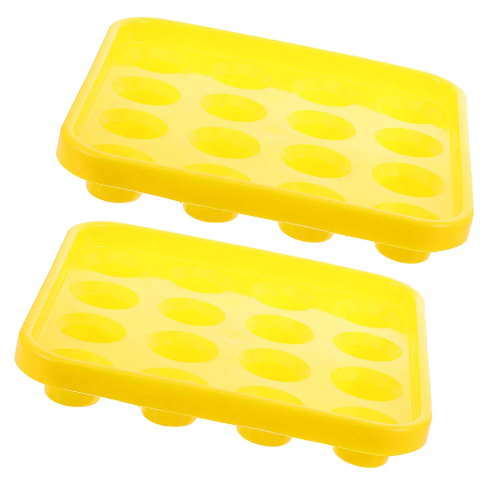 

2pcs Pool Ball Tray Plastic Durable 16 Balls Storage Plate for Home Party Club Use Billiard Snooker Table Accessory