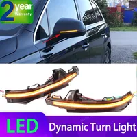 Dynamic Black LED Turn Signal Light Sequential Rearview Mirror Light For Audi Q5 SQ5 FY 2018-23, Q7 SQ7 4M 2016-2023