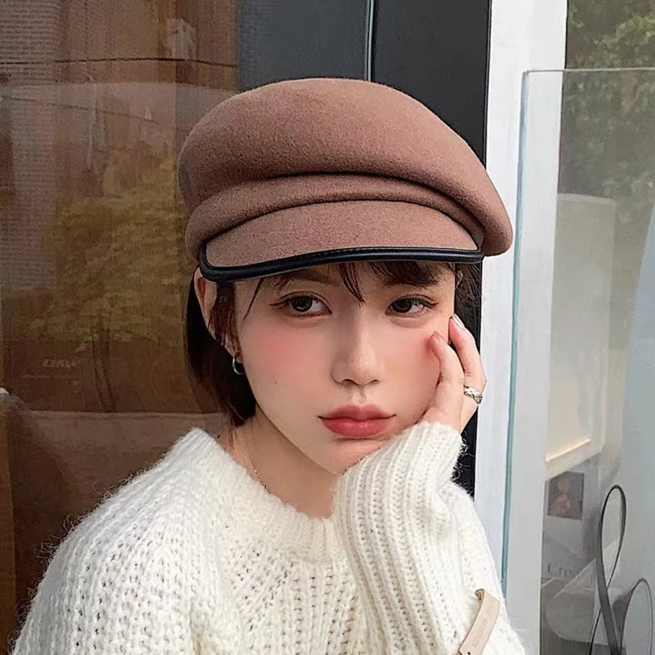 

Высококачественный повседневный берет газетчика в стиле ретро, дикая восьмиугольная кепка, винтажные шляпы плюща, плоская шляпа, женская кепка с козырьками