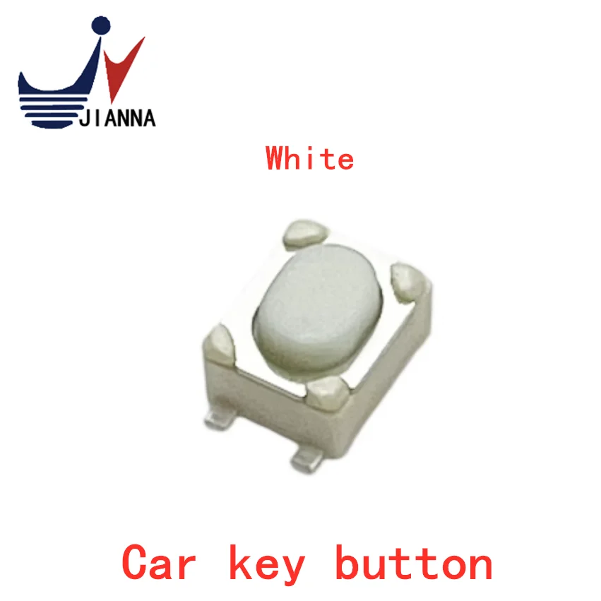 Car remote control key button 3*4*2.5mm touch switch four foot patch flat foot micro switch