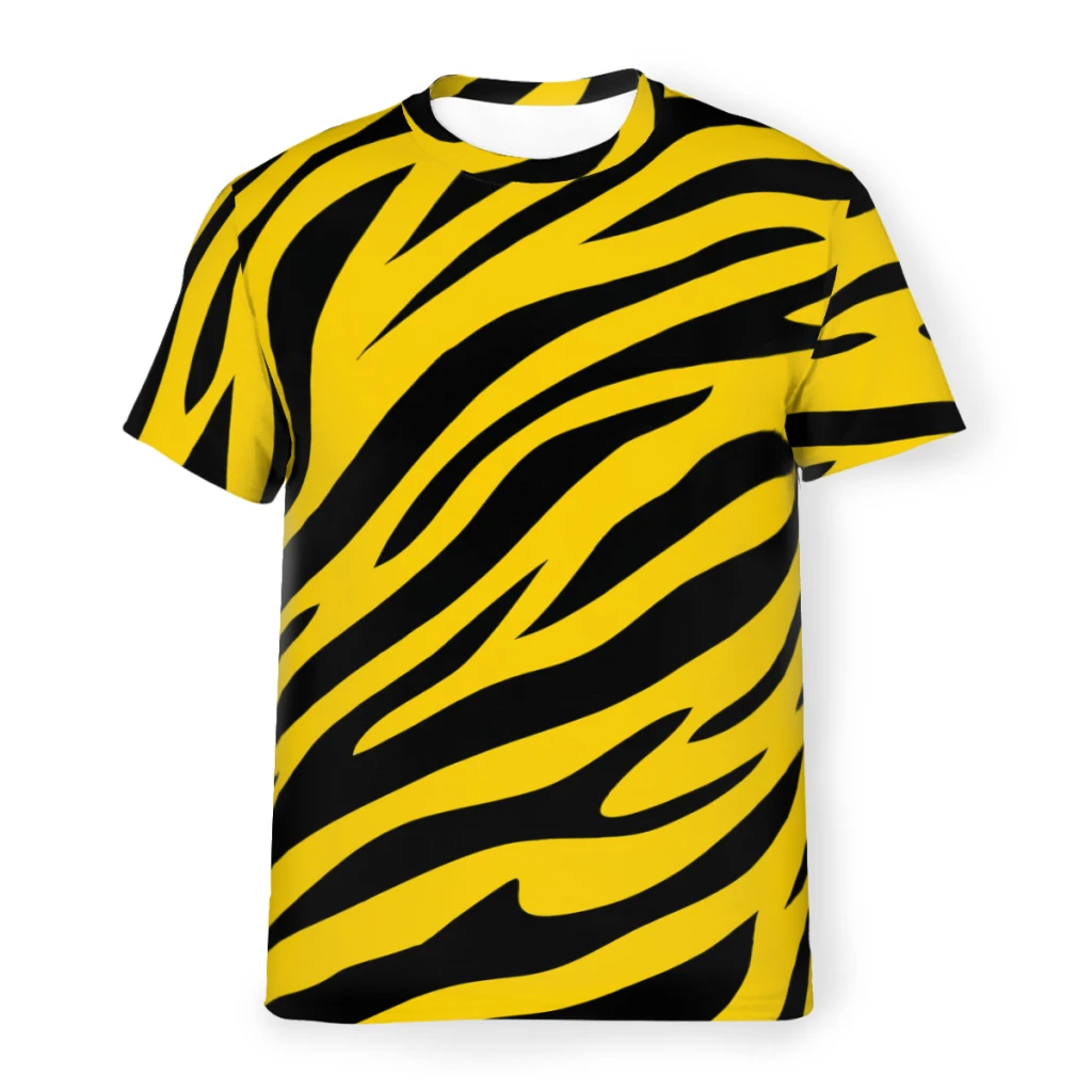 Creative Tiger Pattern Children's Clothing Summer Short Sleeve Kids T Shirt Fashion Funny Round Neck Outdoor Girl Clothes Tops