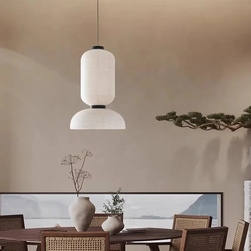 Danish High Quality Rice Paper Pendant Lamps Chandelier Hanging Light Suspension for  Living Dining Room Kitchen