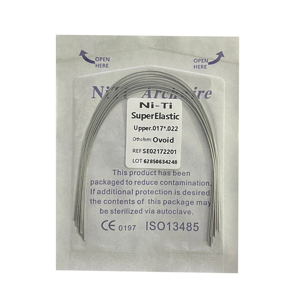 10pcs/Pack AG Dental Orthodontic Arch Wires NITI Round / Rectangular Oval Form Ortho Arch Wire Dentist Tool