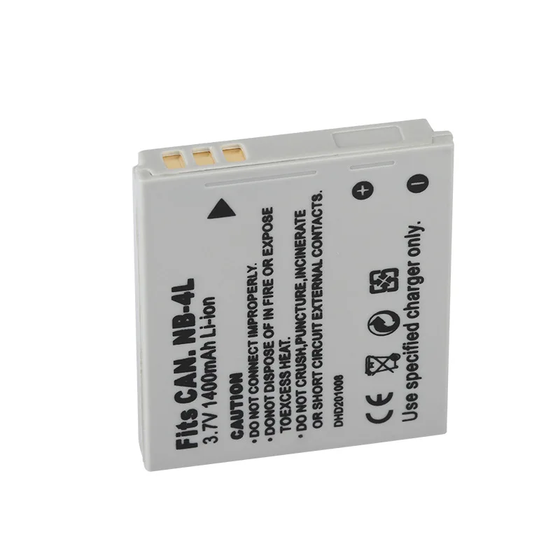 1400 mAh NB-4L Akku für Canon IXUS 95IS & A490 Digitaler ELPH-Ersatz mit Safe Circuit Protection Akku