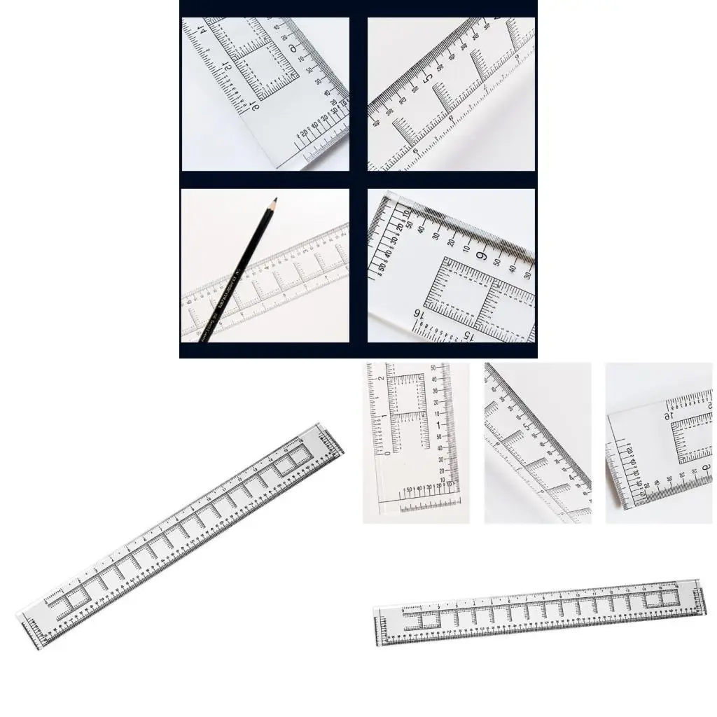 Corner Rulers Learning Geographic Coordinate Ruler 1:50000 Scale Clearly Professional Accurate Maptool for