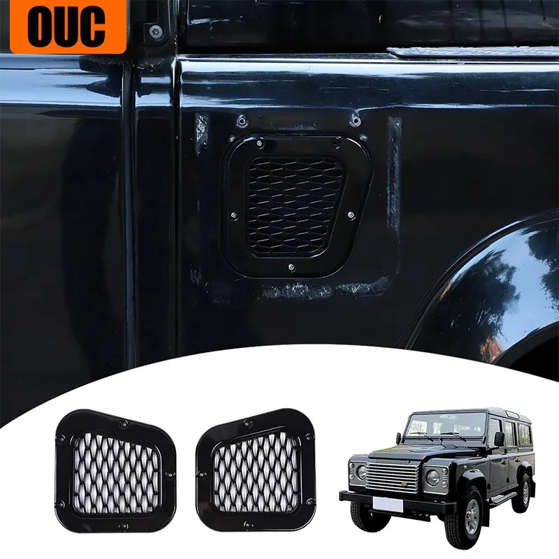 

Car Side Air Vent Cover Grill Grille For Land Rover Defender 90 110 2004-2019 Air Vent Outlet Cover Flow Intake Vent Scoop Trim