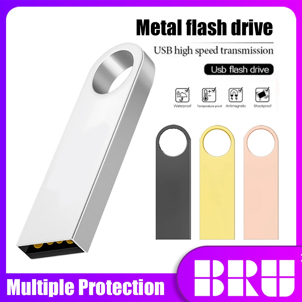 pen drive 64 GB 32 GB 16 GB 8 GB 4 GB waterproof USB flash drive usb 2.0 metal stick key u disk 64GB 32GB 16GB 8GB 4GB pendrive