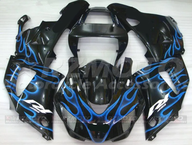 4Gifts New ABS Motorcycle Whole Fairings Kit Fit For YAMAHA R1 1998 1999 98 99 Bodywork Set Custom Blue Flame
