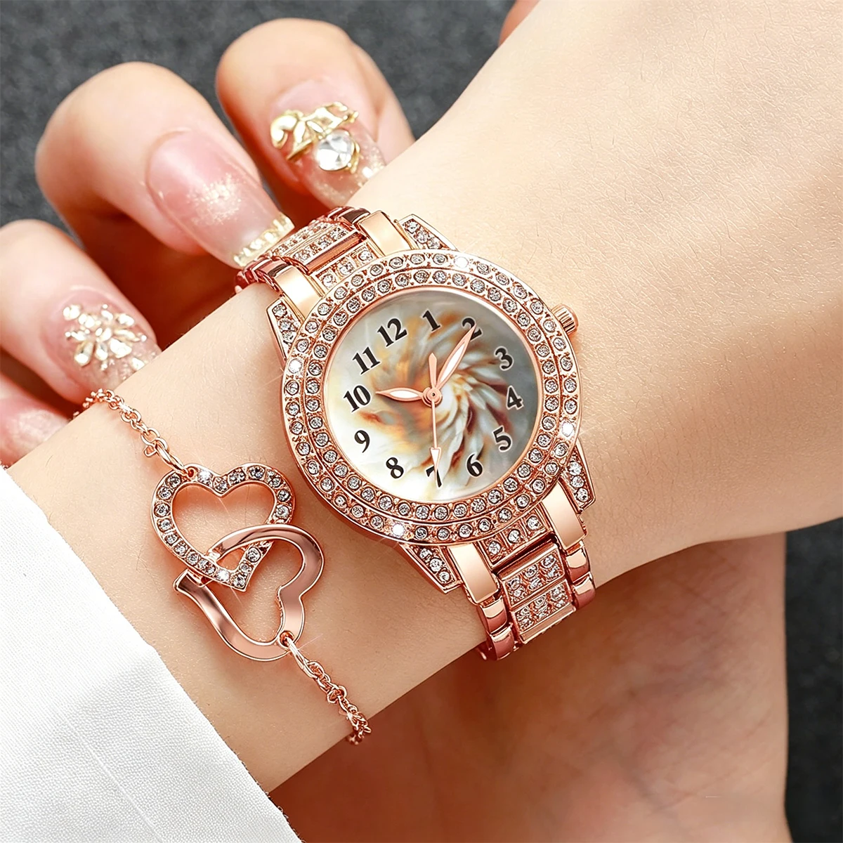 6 STKS Luxe Strass Vrouwen Qua - Jewelry Watches Luxury recensie en prijs