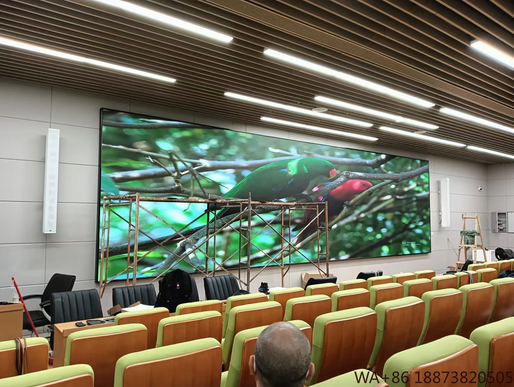 Display LED Sala de reuniões escolares Canyivision Tela interna colorida P2 Parede de vídeo Tela de 29 metros quadrados