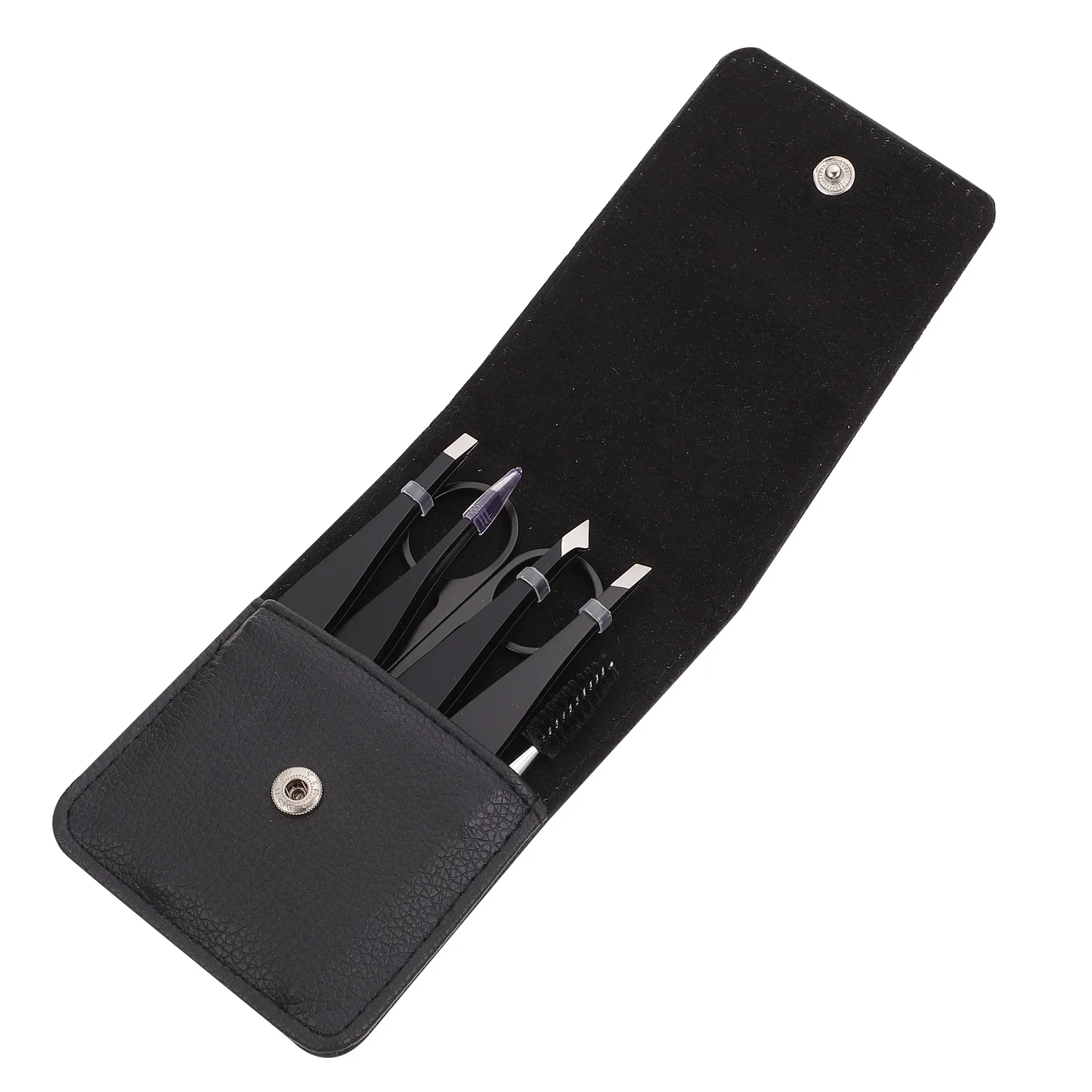 

6pcs Eyebrow Tweezers Set Stainless Steel Flat Slant Tip Portable Travel Makeup Tool Brow Grooming Kit Beauty Clip Eyebrow Clamp