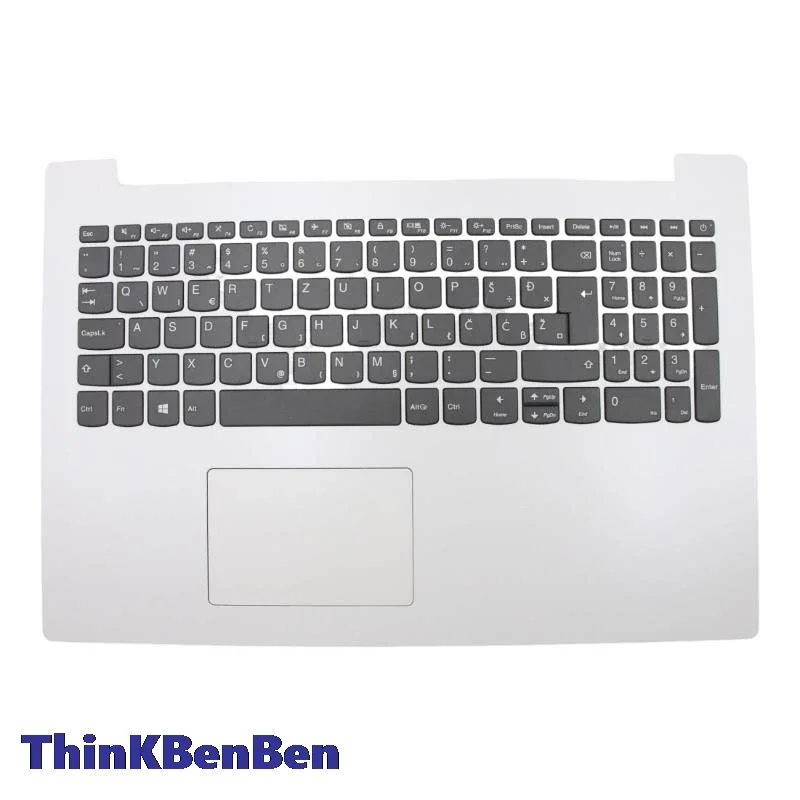 

Клавиатура SI (славянская раскладка) белая, верхняя часть корпуса (пальмрест) для ноутбука Lenovo Ideapad 330 15 ARR ICN, 5CB0R26516