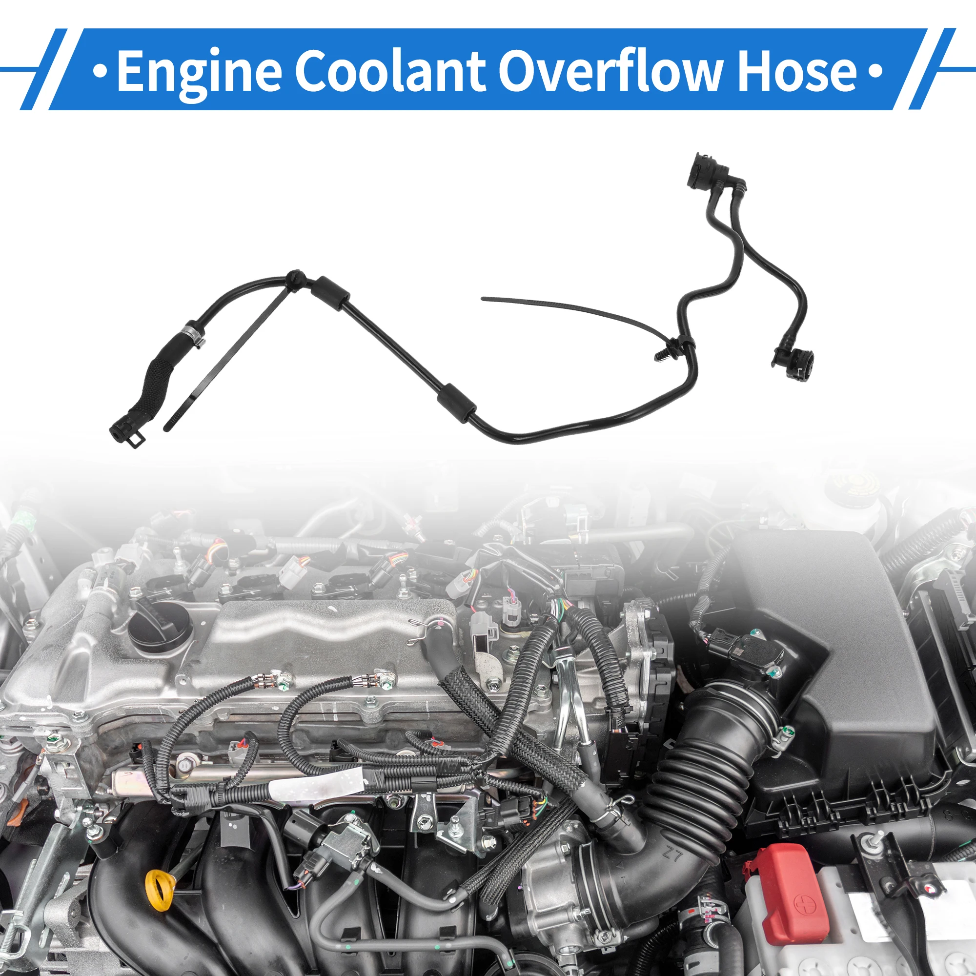 

UXCELL Engine Coolant Overflow Hose for Mercedes-Benz C300 2015-2018 C350e 2016-2018