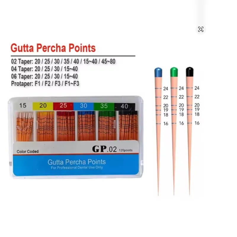 10 Boxes Dental Gutta Points taper 04 02 06 Endodontics Absorbent Paper Cone Guttahanger Gutapercha Dental Endodoncia