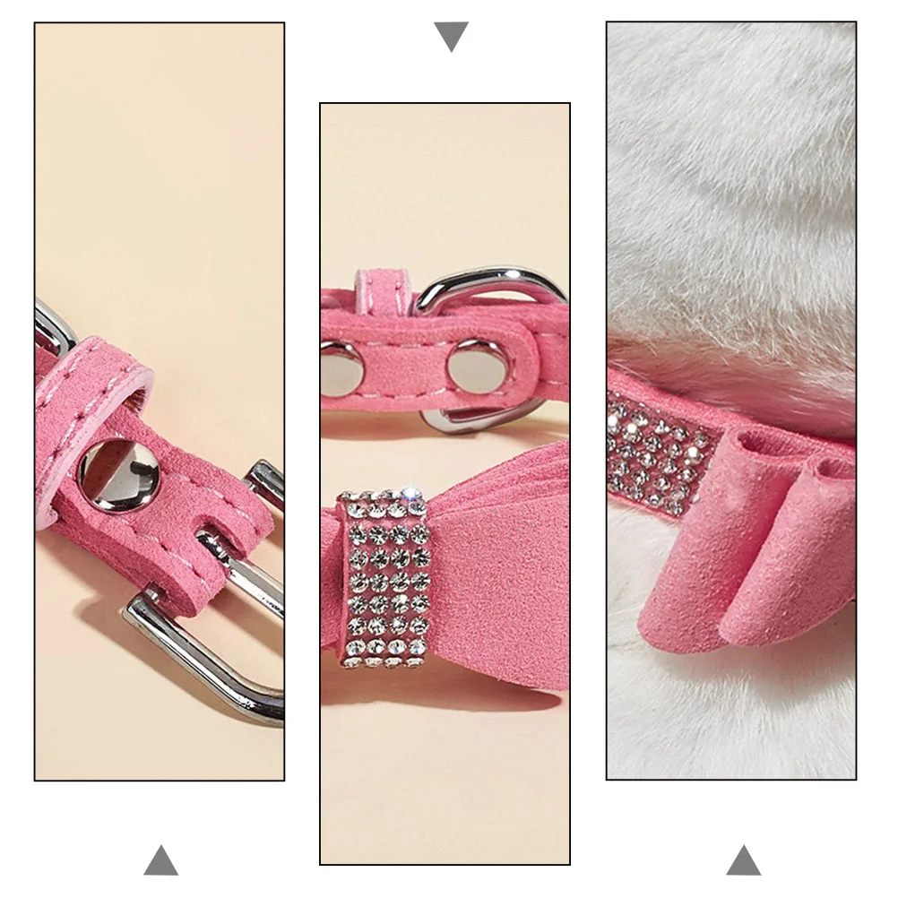 

1 set Adjustable Rhinestone Dog Pet Flower Collar Outdoor Dog Running Hiking Training Collar Heavy Duty Puppy Pet Neck Ring