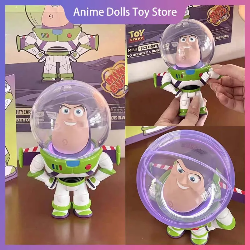 

Genuine Disney Mini Buzz Lightyear Action Figure With Lighting Cartoon Modle Toy Room Desktop Decor Collection Birthday Gift