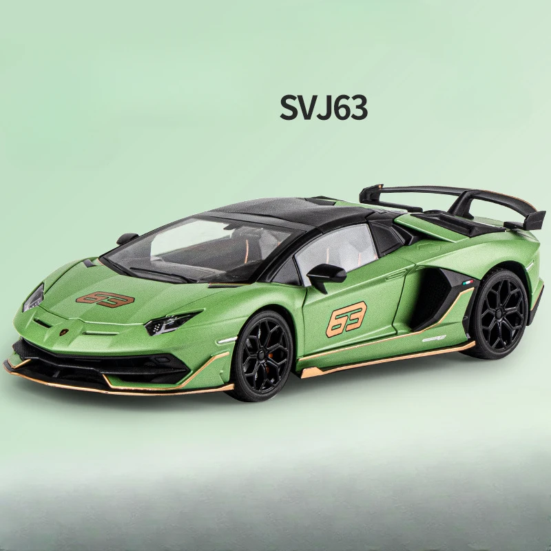 

Diecast 1/18 Scale Big Size Lamborghini Aventador SVJ63 Alloy Car Model Simulation Toy Vehicles Collective Voiture Home Decor