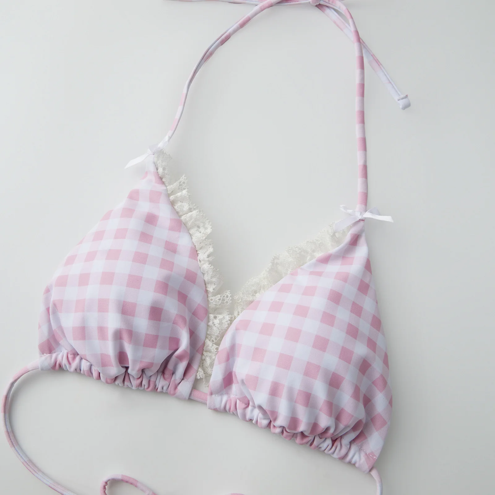 Conjunto de biquíni feminino de 2 peças, moda halter, pescoço, maiô com shorts, férias de verão, duas peças