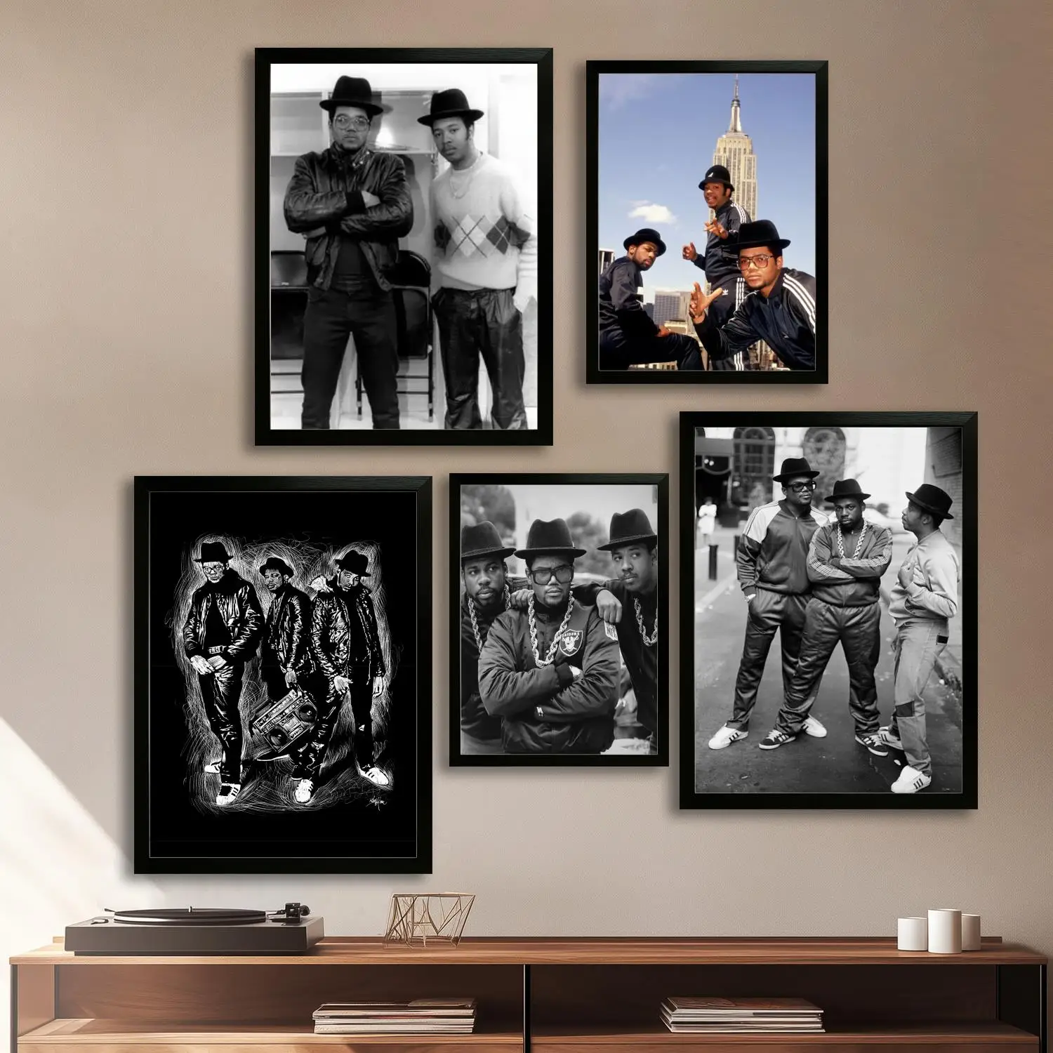 

run dmc music mix Canvas Art Poster, Wall Art Picture Print, Modern Family Bedroom Decor Posters,Decorative painting