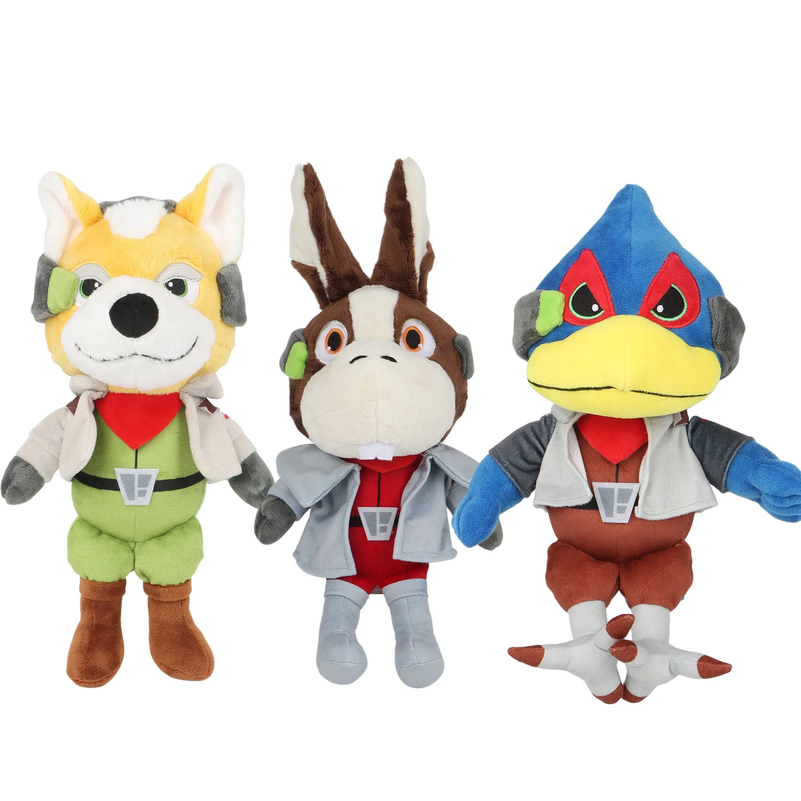 Juguetes de Peluche de Game Star Fox, Muñeco de Peluche de Anime Fox McCloud y Peppy Hare, Producto Periférico para Niños y Fans, Regalo de Cumpleaños