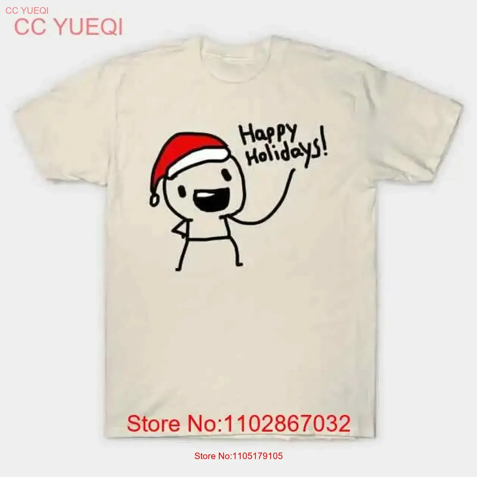 

Happy Holidays Doodle Made in Australia T Shirt S 5XL vintage Washed designer clothes fashion Stylish Unisex streetwear