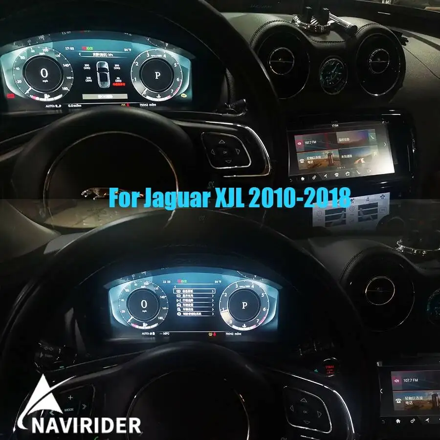 12.3inch Linux Qled Cluster Digital Instrument Speedometer For Jaguar XJL 2010-2018 LCD Cluster Dashboard Panel Carplay Car Life