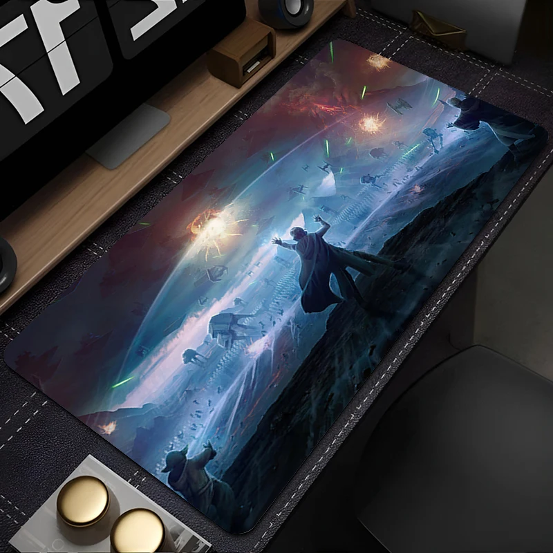 

S-star Wars The Mandalorians Mouse Pad Large Anti-Slip Rubber Gaming MousePad Desk Pad for Office and Gaming PC carpet Mousepad