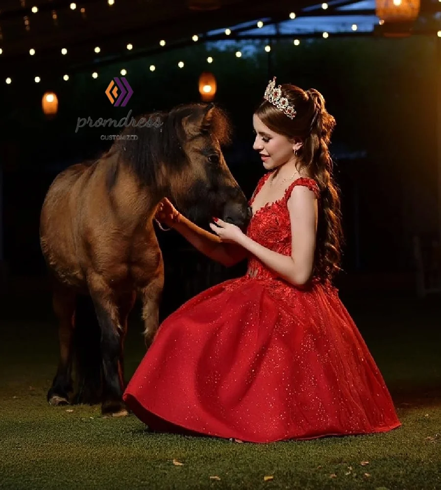 Lindo vermelho vestidos de 15 quinceañera vestido masquerade lantejoulas 2 em 1 curto vestido de 15 anos 2025 festa conversível personalizado