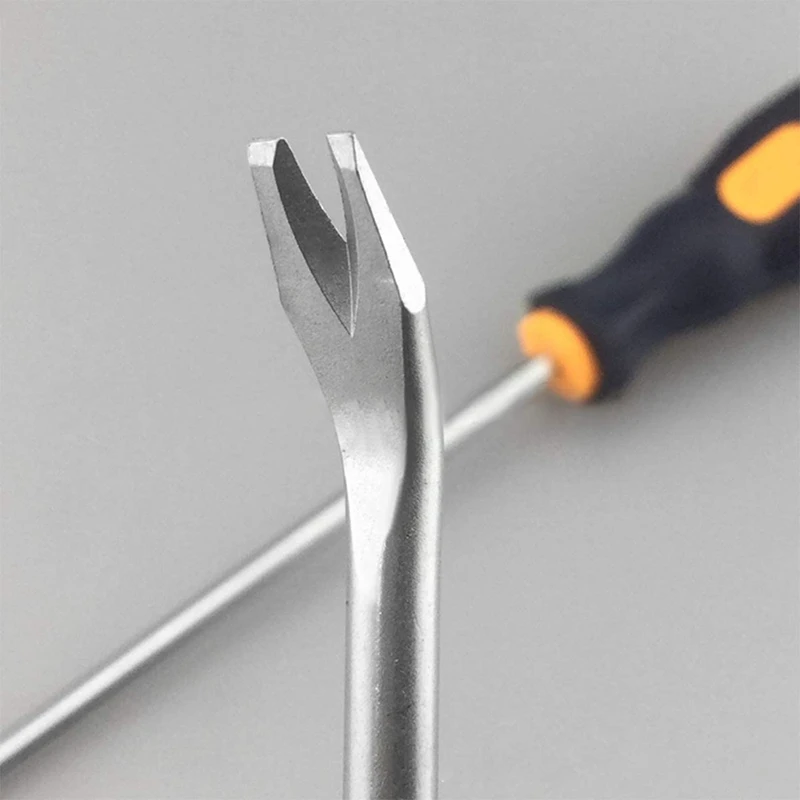 2 Pack Nail Puller 3Mm U Tip Screwdriver Nail Rivet Tack Lifter Puller Staple Remover Tool