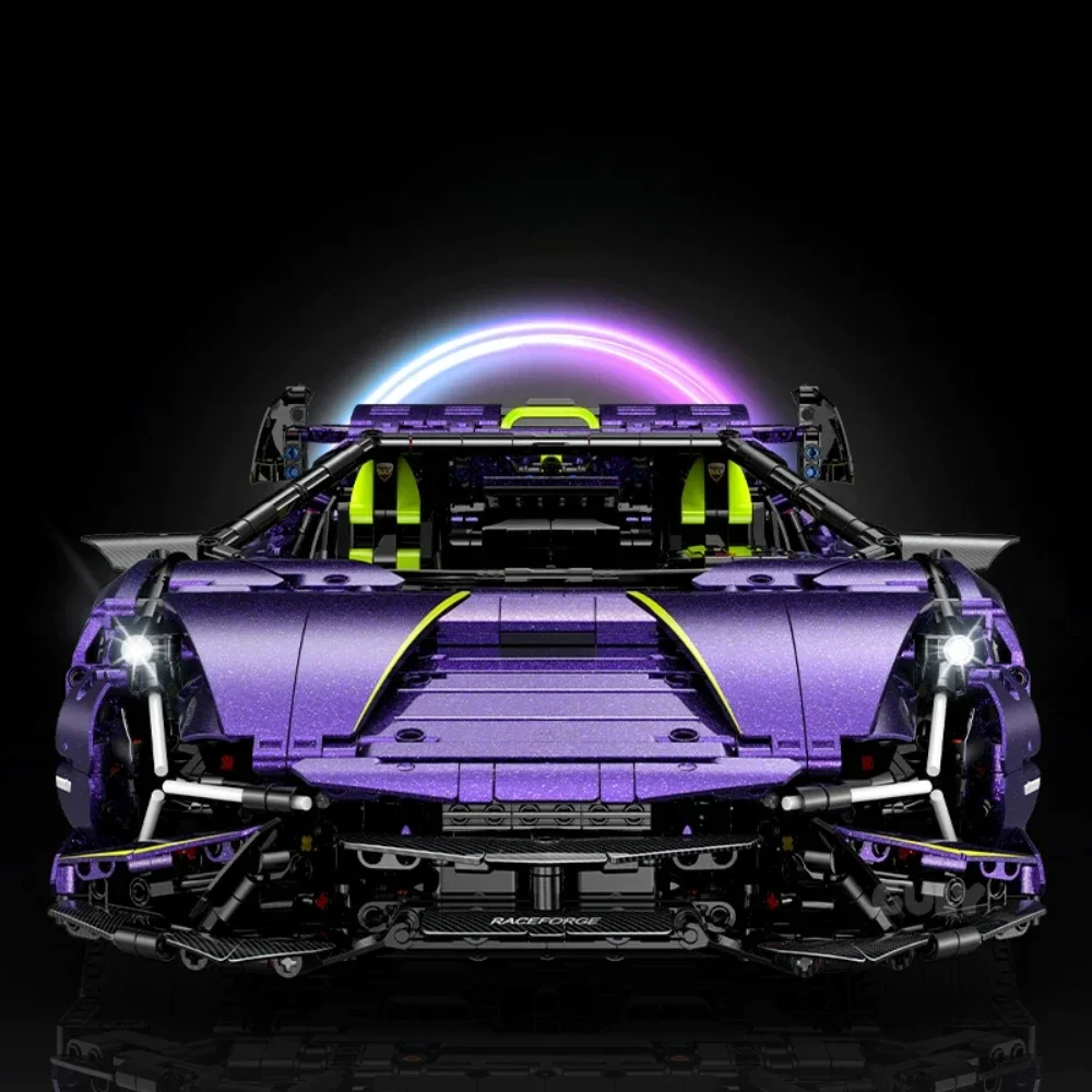 

1:8 MOC Technical Remote Control Supercar Building Blocks Bricks Assembling Model Toy for Children Birthday Gift Set Desktop Toy