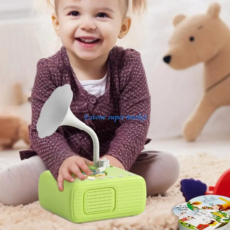 090B Kids Gramophone Music Toy Educational Cognitive Development Storytelling Machine