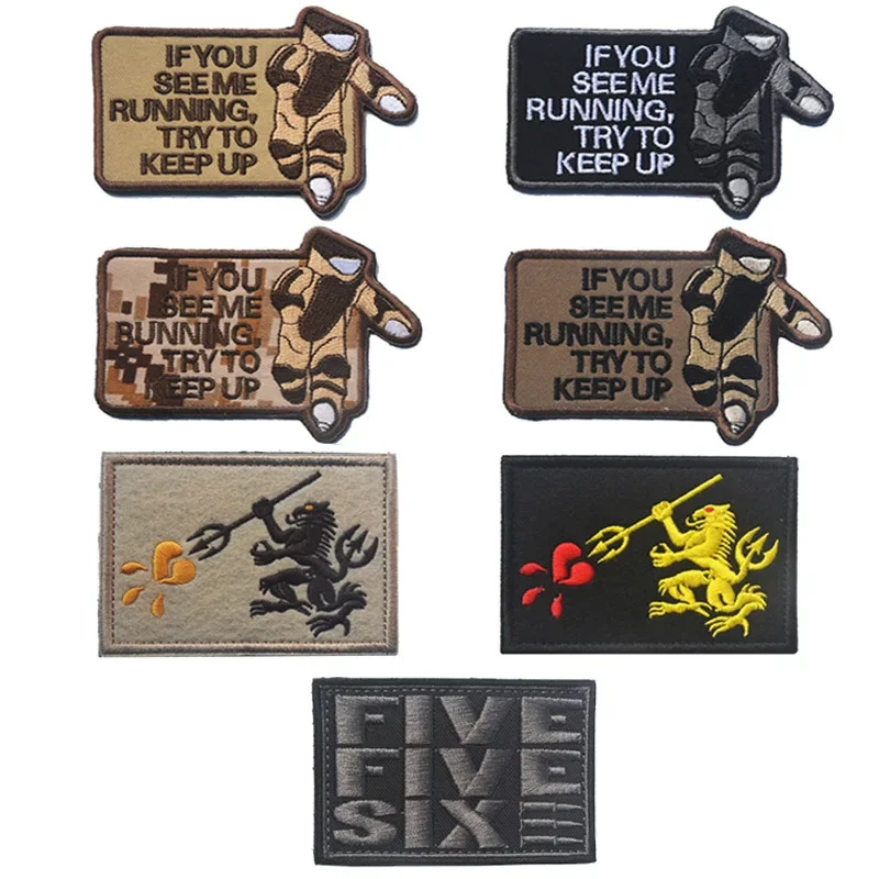 EOD Infrared IR Reflective Bomb Glow in Dark 3D PVC Rubber Embroidered Patches Tactical Military Appliqued laser Badges